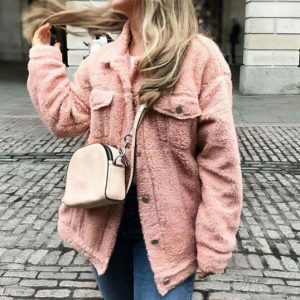 oversized teddy jacket   cozy & chic urban outerwear 3724