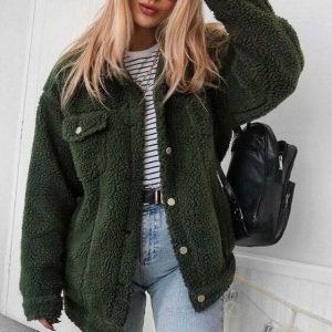 oversized teddy jacket   cozy & chic urban outerwear 6893