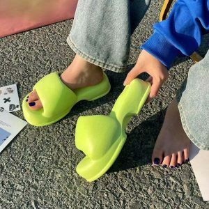 pastel foam street slippers youthful pastel foam slippers streetwear chic 7935