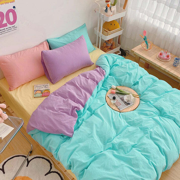 pastel sweetz bedding set   youthful & chic comfort essentials 1075