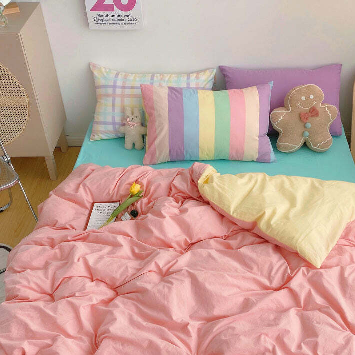 pastel sweetz bedding set   youthful & chic comfort essentials 5427
