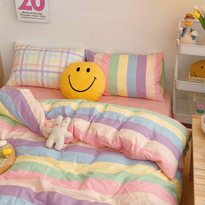pastel sweetz bedding set   youthful & chic comfort essentials 6901