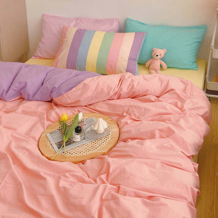 pastel sweetz bedding set   youthful & chic comfort essentials 7127
