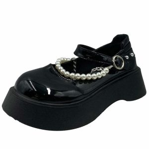 pearl embellished chunky sandals chic & luxurious streetwear 7700