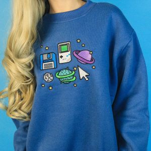 pixel universe sweatshirt   youthful & dynamic design 2320