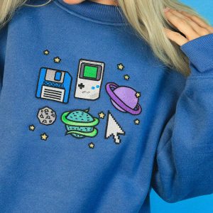 pixel universe sweatshirt   youthful & dynamic design 5536