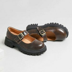 preppy aesthetic platform sandals youthful & chic design 8556