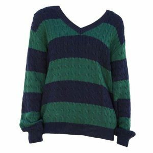 preppy girl striped jumper youthful & chic design 8195