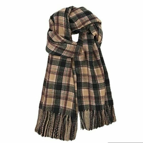 preppy plaid scarf iconic aesthetic & youthful charm 3621