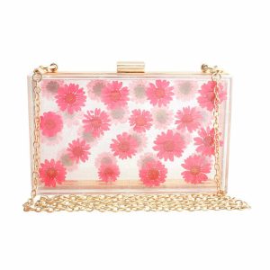 pressed flower handbag   chic & youthful aesthetic 5052