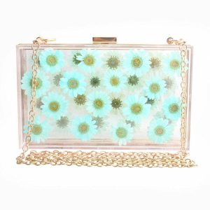 pressed flower handbag   chic & youthful aesthetic 7651