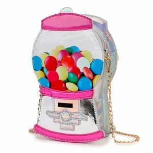 quirky gumball machine mini handbag   unique streetwear 8118