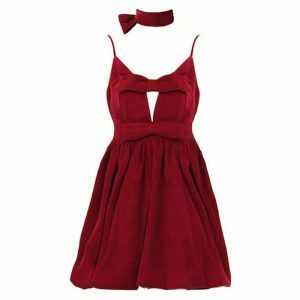 red velvet halter dress chic & luxurious evening wear 1165