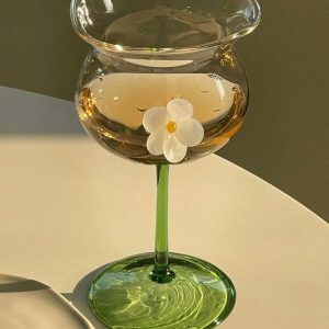 retro asymmetric glass vase flower inspired design 7722