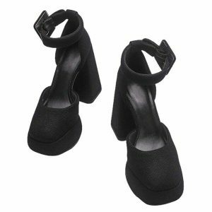 retro barbiecore heels platform design youthful & chic 3405