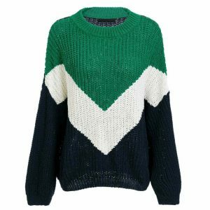 retro block stripe jumper dynamic & youthful appeal 2525