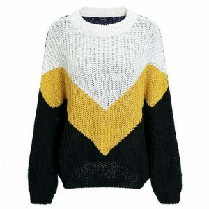 retro block stripe jumper dynamic & youthful appeal 8733