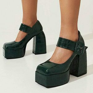 retro chic mary jane platform heels youthful 2