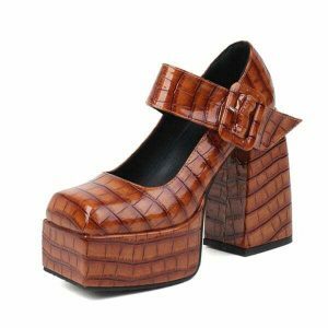 retro chic mary jane platform heels youthful 2