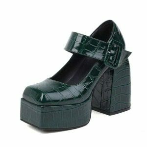 retro chic mary jane platform heels youthful 2