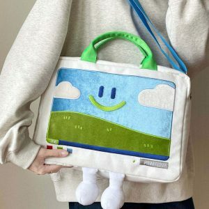 retro embroidered handbag windows xp aesthetic charm 7781