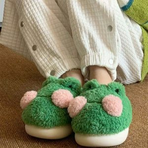 retro frog slippers quirky comfort meets street style 8858