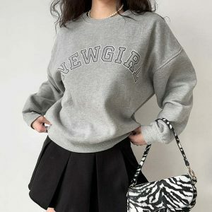 retro girl sweatshirt   vintage & youthful appeal 4987
