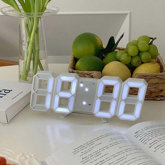 retro led alarm clock nordic design minimalist appeal 3045