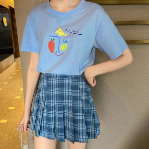 retro maggie plaid skirt   chic & youthful streetwear 8941