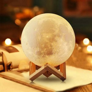 retro moon lamp with 16 colors   chic & dynamic decor 8981