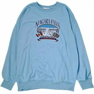 retro niagara falls embroidered sweatshirt iconic design 8517