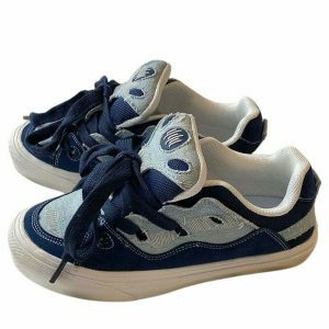 retro nostalgic games denim sneakers youthful street kicks 8065