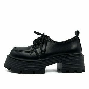 retro platform oxford boots   sleek & youthful streetwear 1272