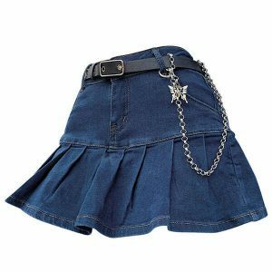 retro pleated skirt   youthful trendsetter essential 2115