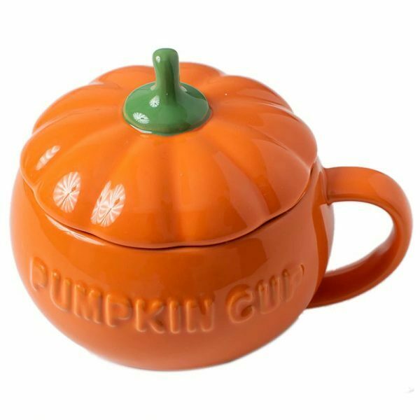retro pumpkin shaped mug   unique & vibrant kitchenware 5948