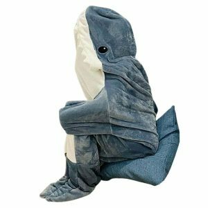 retro shark blanket   cozy & iconic y2k comfort 4323