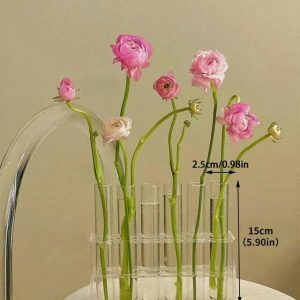 retro test tube vase   chic & minimalist flower display 8002
