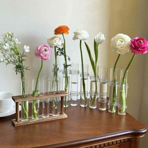 retro test tube vase   chic & minimalist flower display 8030