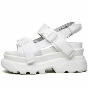 retro toy platform sandals   youthful & chic streetwear staple 3348