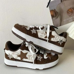 revolutionary brown star aesthetic sneakers 5119