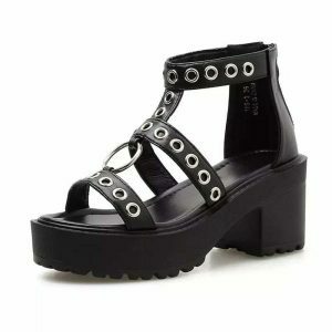 rivet platform shoes   come as you are style 2693