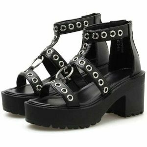 rivet platform shoes   come as you are style 3500