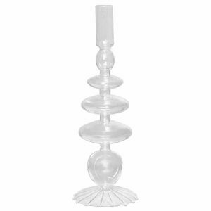 seashell nordic glass candle holder   elegant & unique decor piece 4975