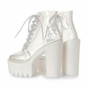 seethrough ankle boots chic & bold urban footwear 3191