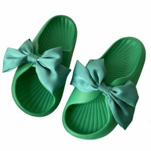 soft girl bow slippers   foam comfort & quirky style 2354