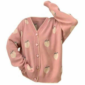 soft peach cardigan   chic & cozy essential 6363