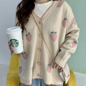 soft peach cardigan   chic & cozy essential 7013