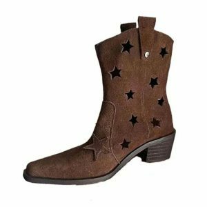 star cutout cowboy boots iconic & youthful streetwear twist 6352