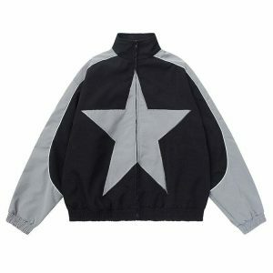 star girl bomber jacket youthful star girl bomber chic urban appeal 4410