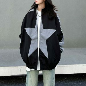 star girl bomber jacket youthful star girl bomber chic urban appeal 4687